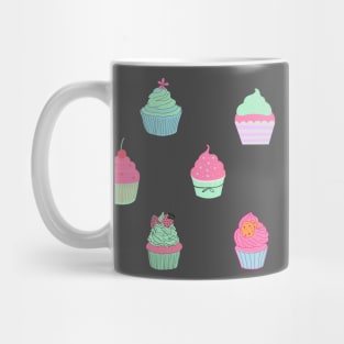 Pastel cupcake pattern Mug